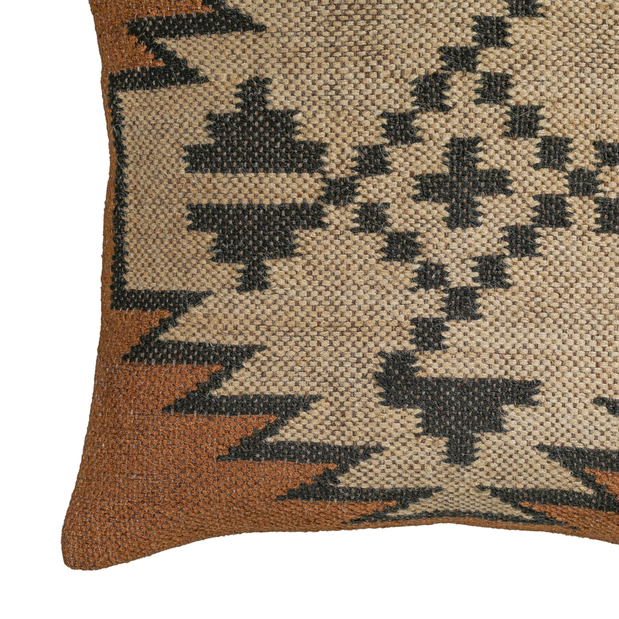 Terra - 20" Square Wool and Jute Kilim Throw Pillow (Cover) - Mesa