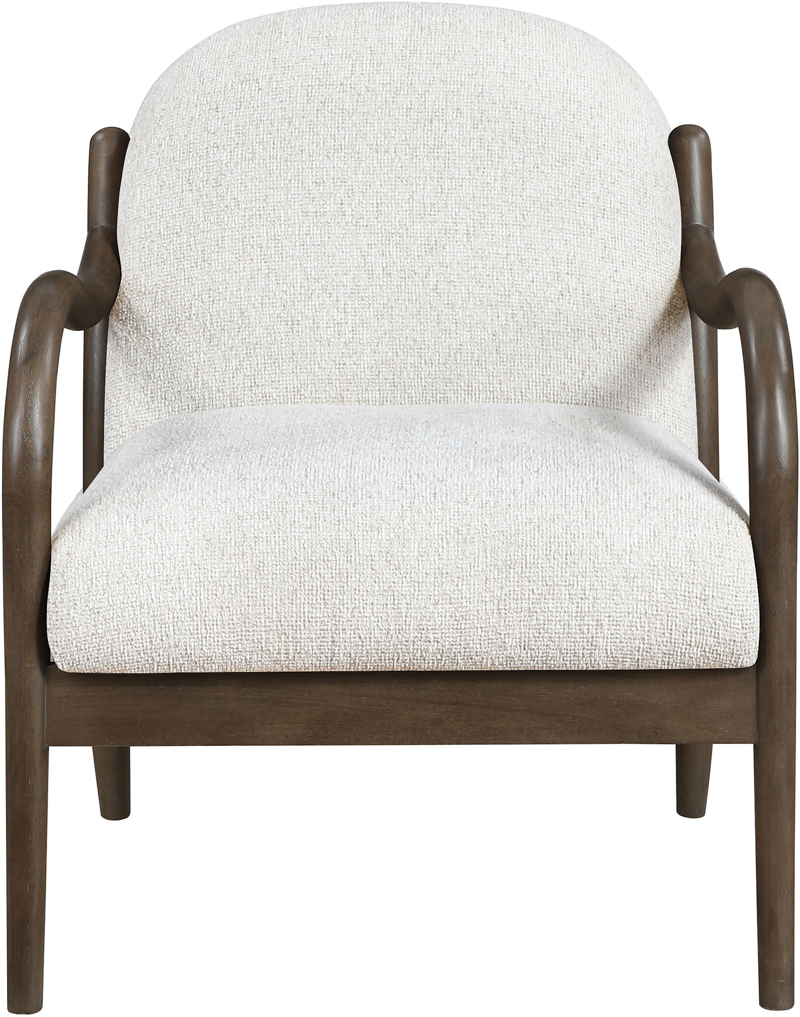 Helmsley - Performance Fabric Upholstered Accent Chair - Brown Frame