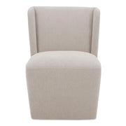 Cormac - Rolling Dining Chair - Warm Sand