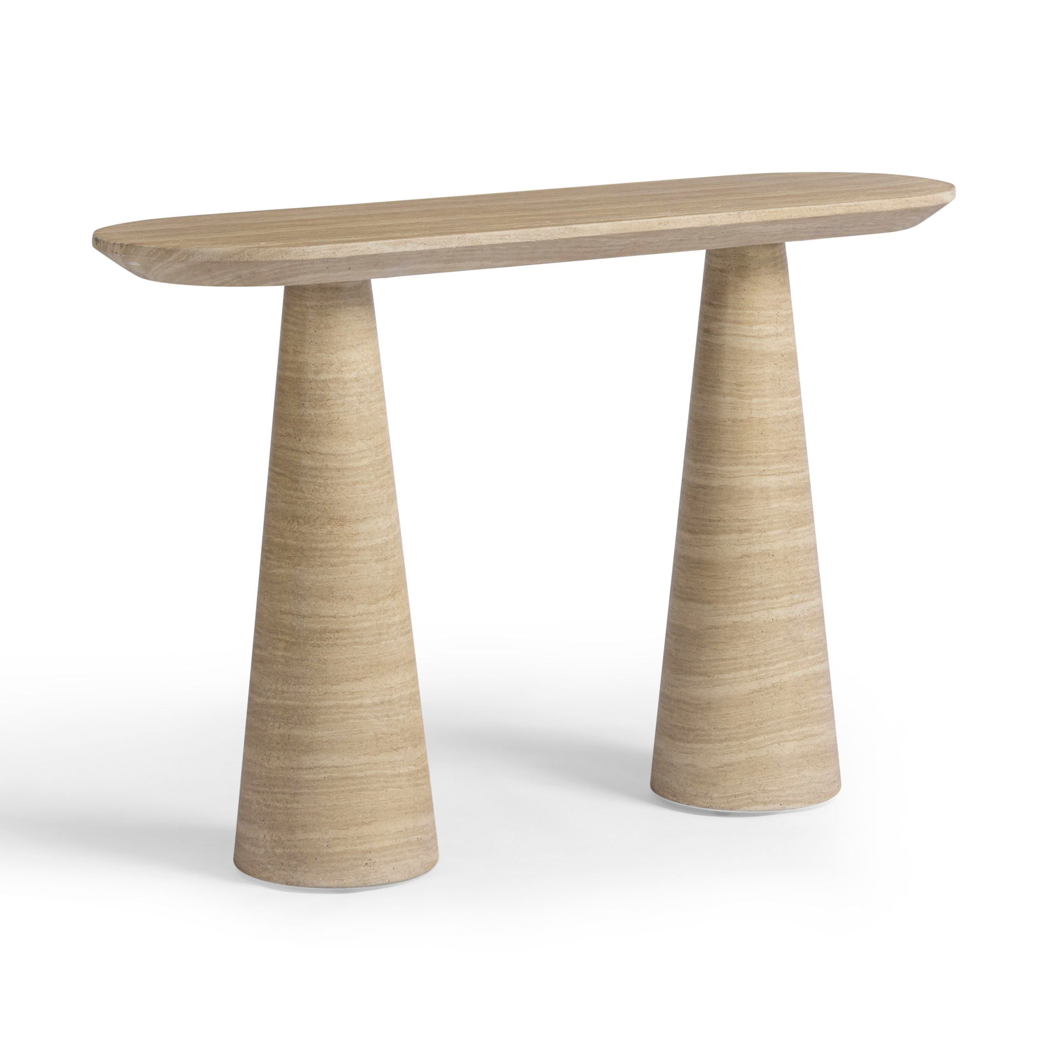 Sandra - Indoor / Outdoor Console Table - Travertine