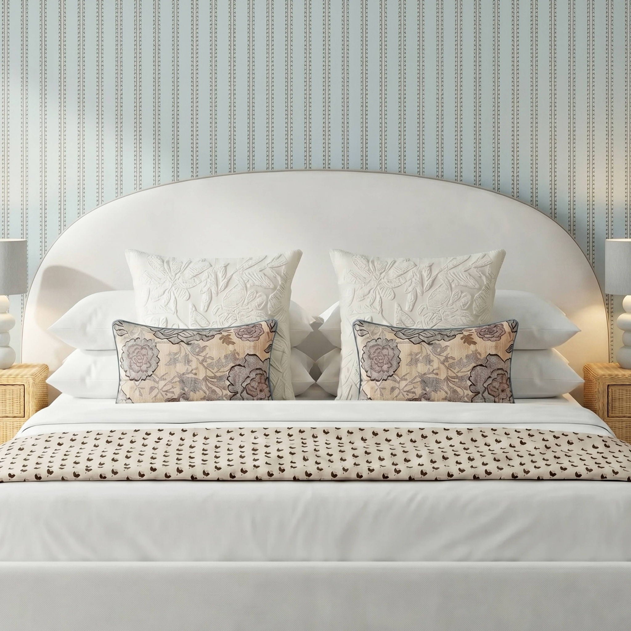 Taman - 24" Cotton Accent Pillow - Spring Florals