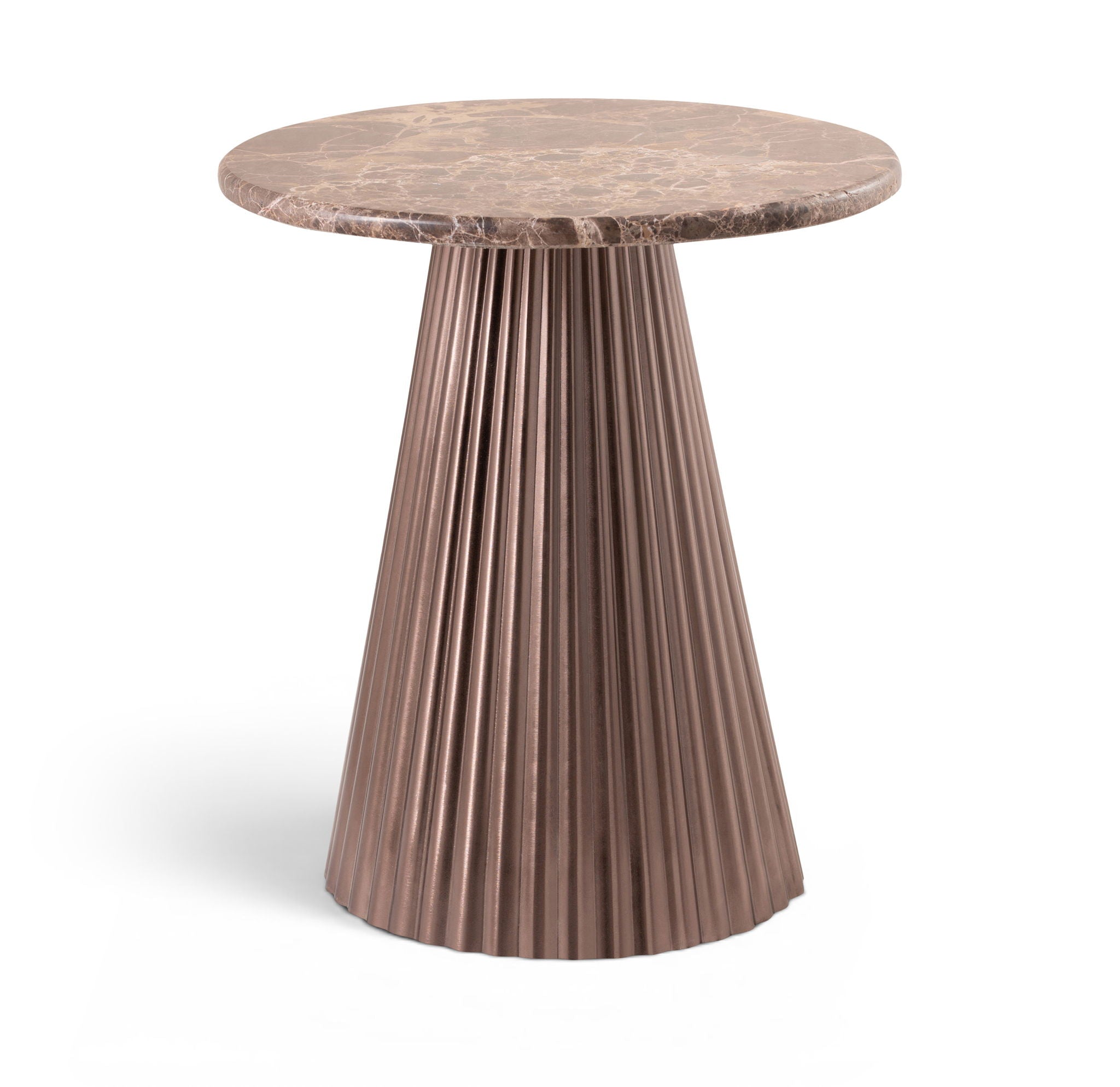 Cindra - Genuine Marble Top And Iron Base Table