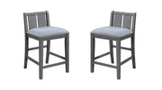 Graham - 20" Upholstered Seat Counter Height Chair (Set of 2) - Gray