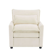 Modern Single Seat Accent Chair With Side Storage Pockets