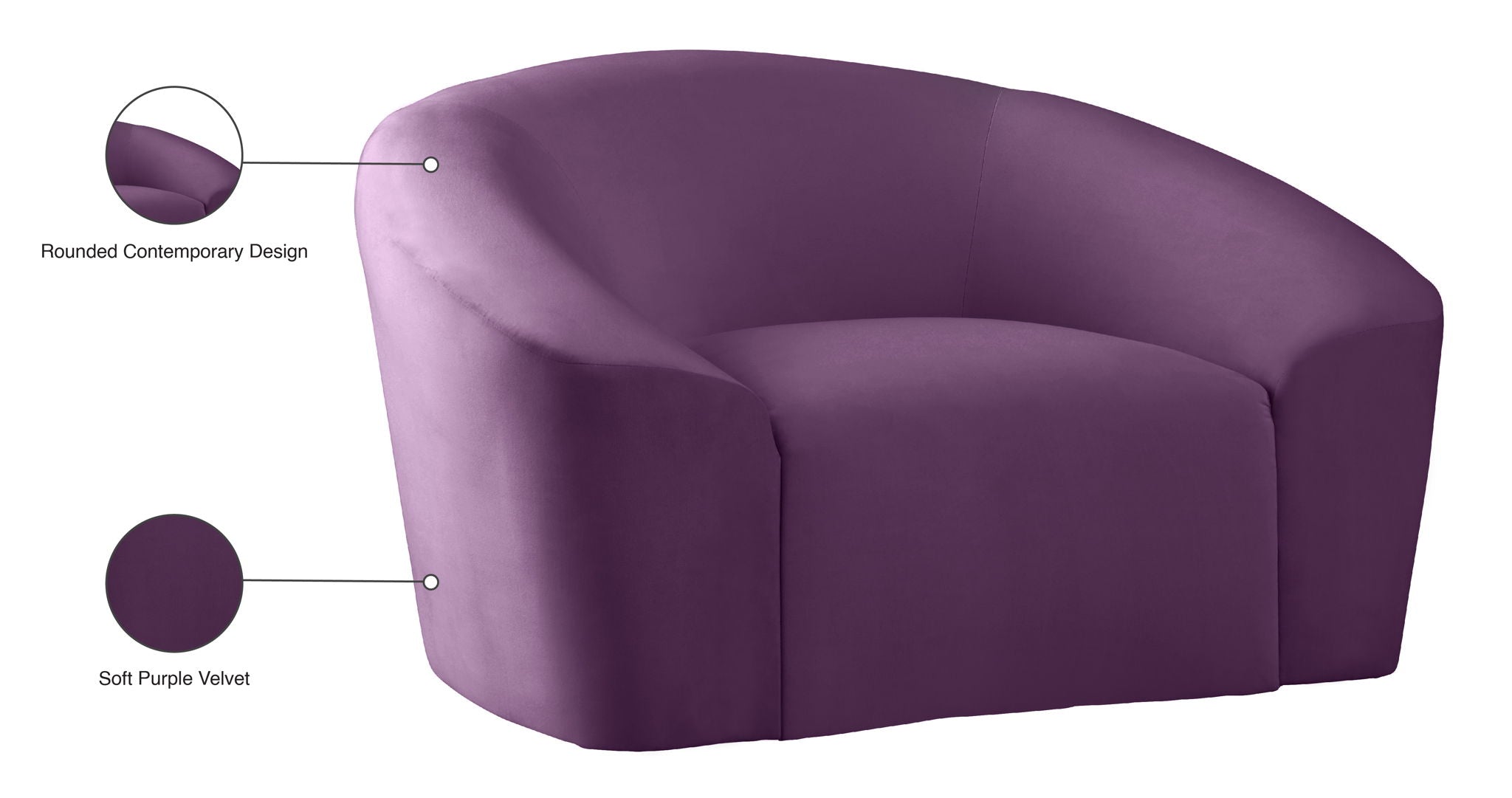 Riley - Velvet Arm Chair