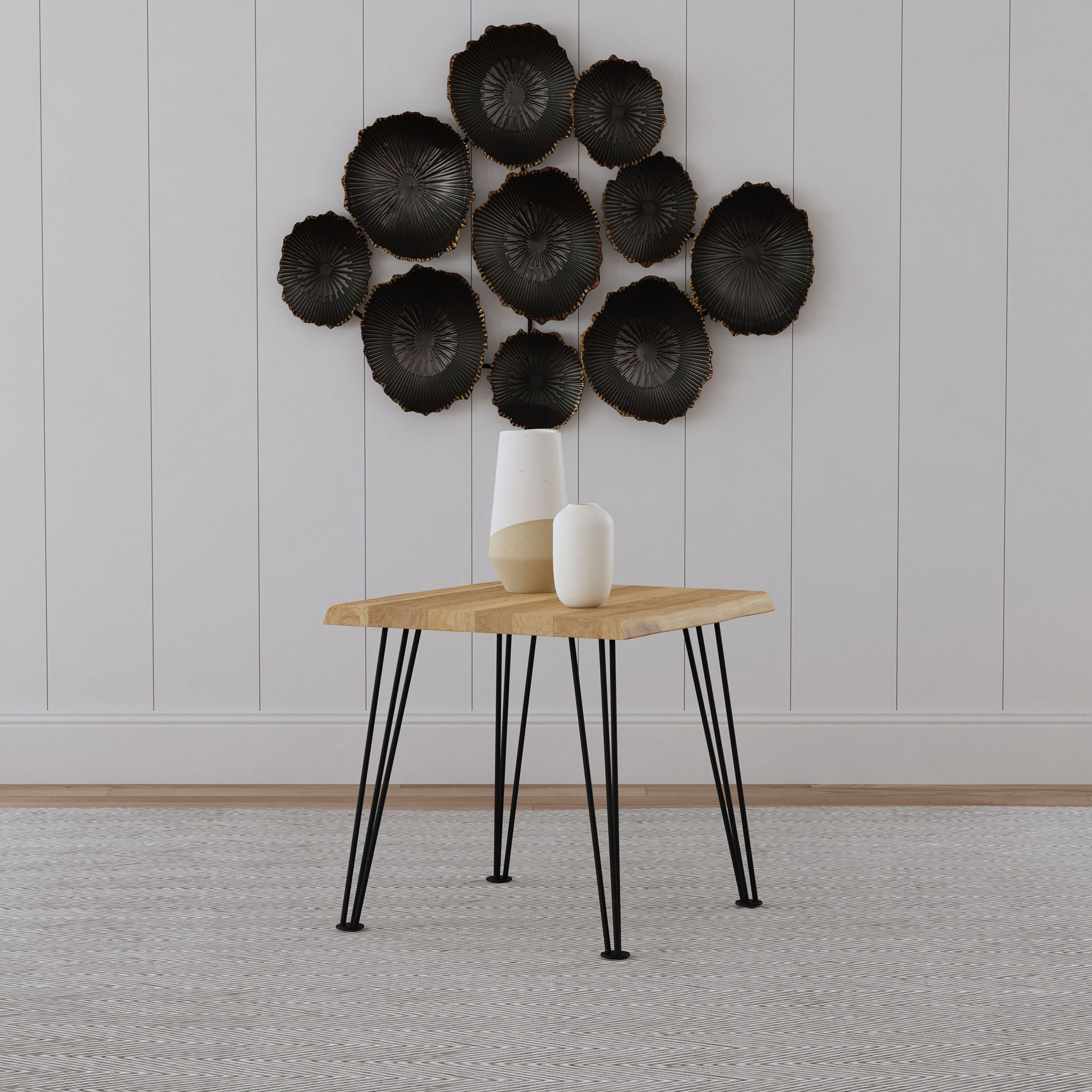 Hairpin - Leg End Table - Brown