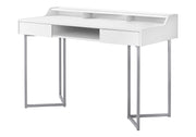 Computer Desk For Home Office, Storage Drawers, Versatile Placement - White