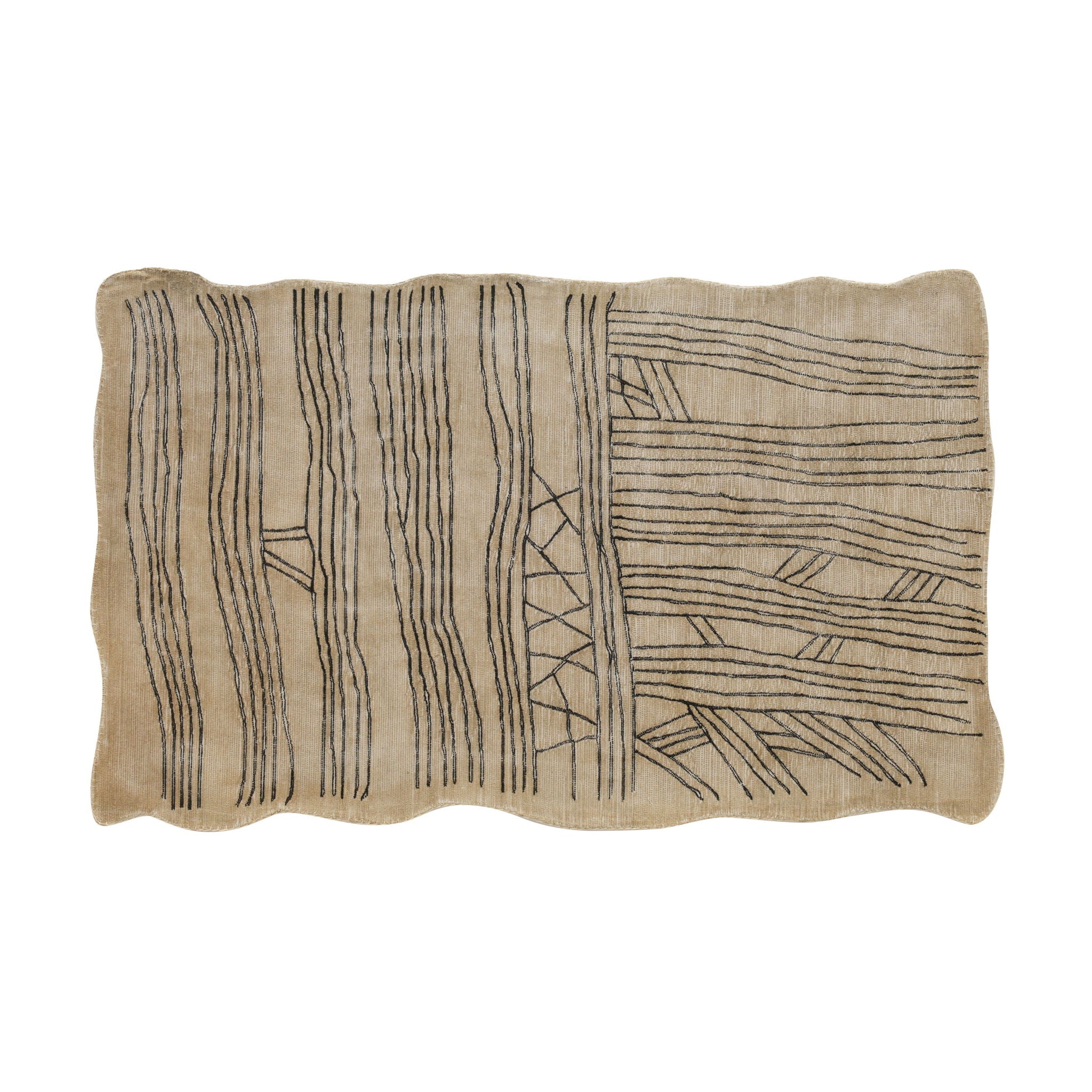 Daphne - 5' x 8' Hand Tufted Wool Area Rug - Natural