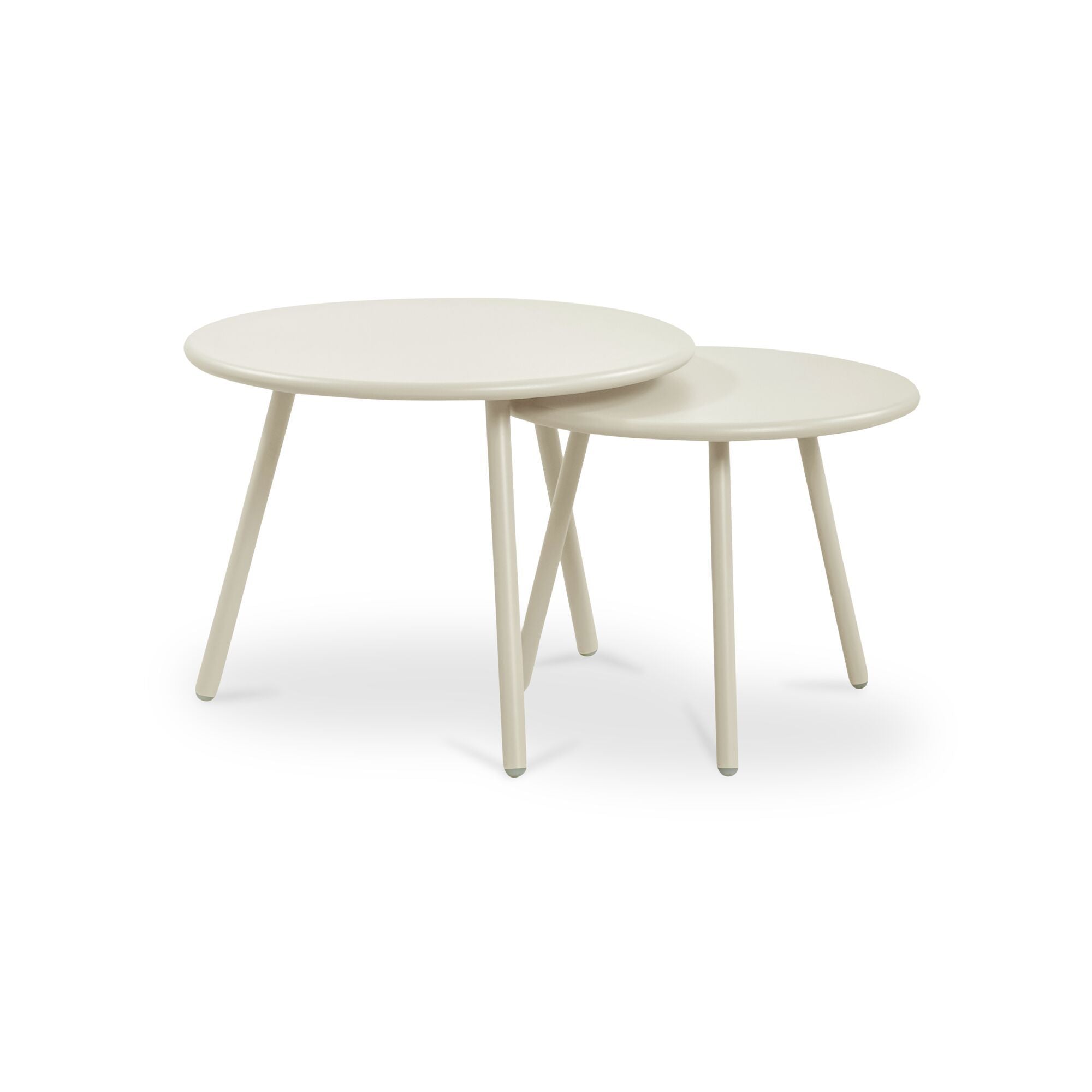 Kari - Outdoor Nesting Coffee Table - Cream / White