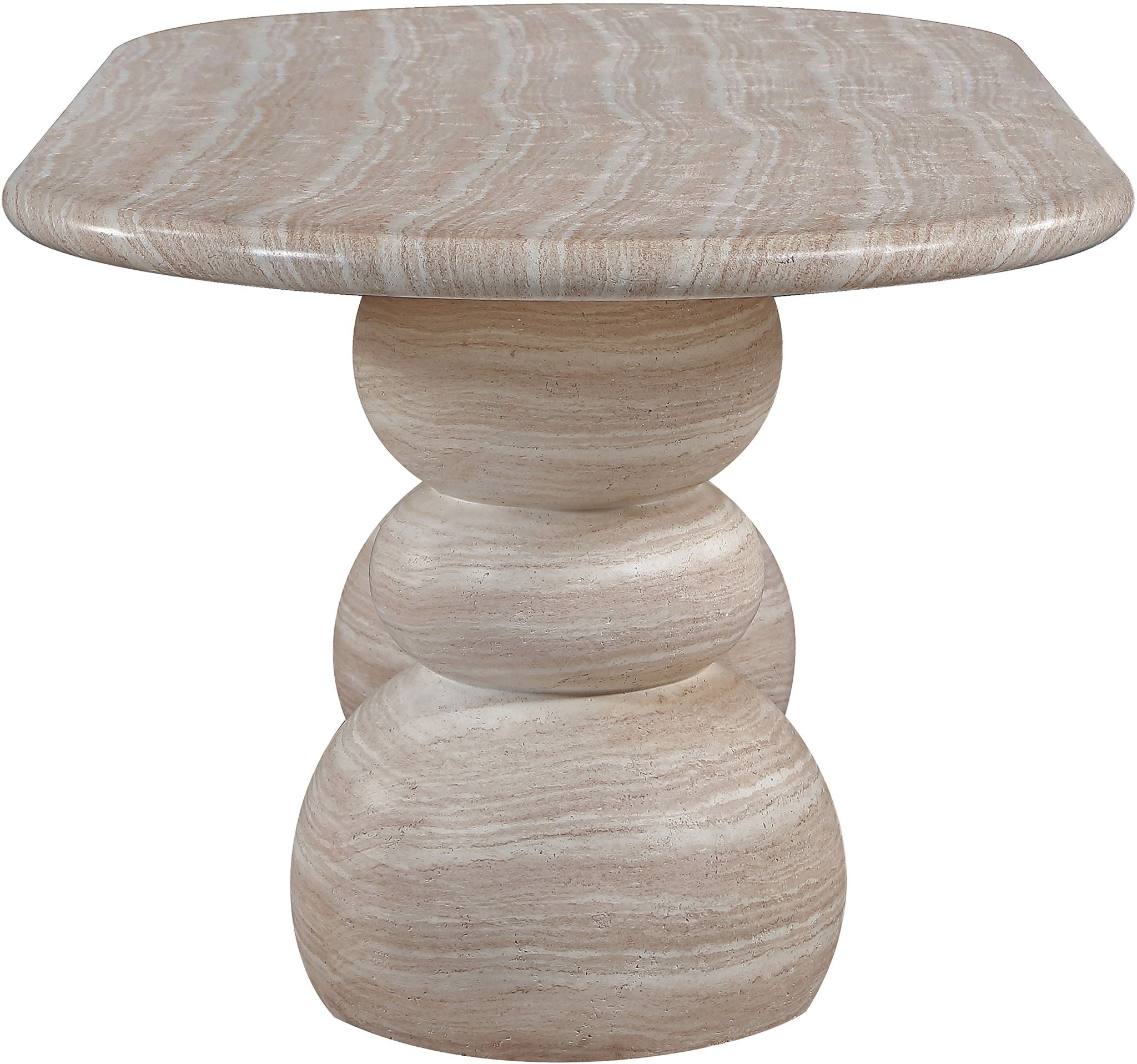 Navo - Indoor/Outdoor Dining Table - Travertine