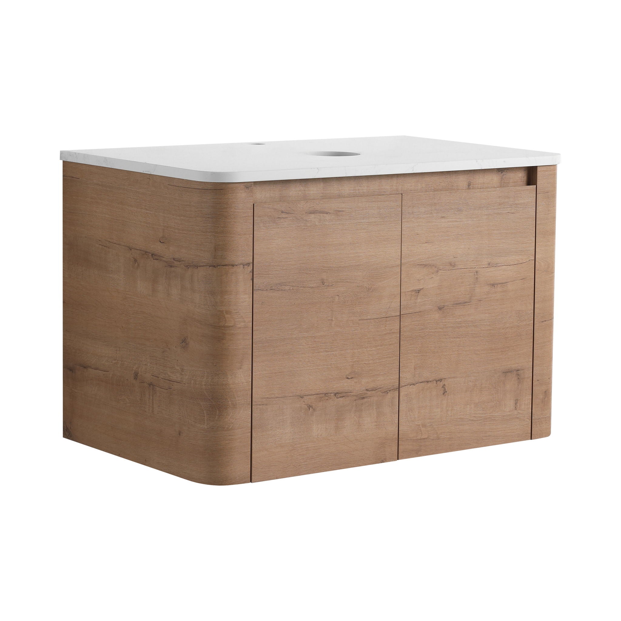 Wall Mounted Bathroom Vanity With Soft Close Door, Excluding Sink