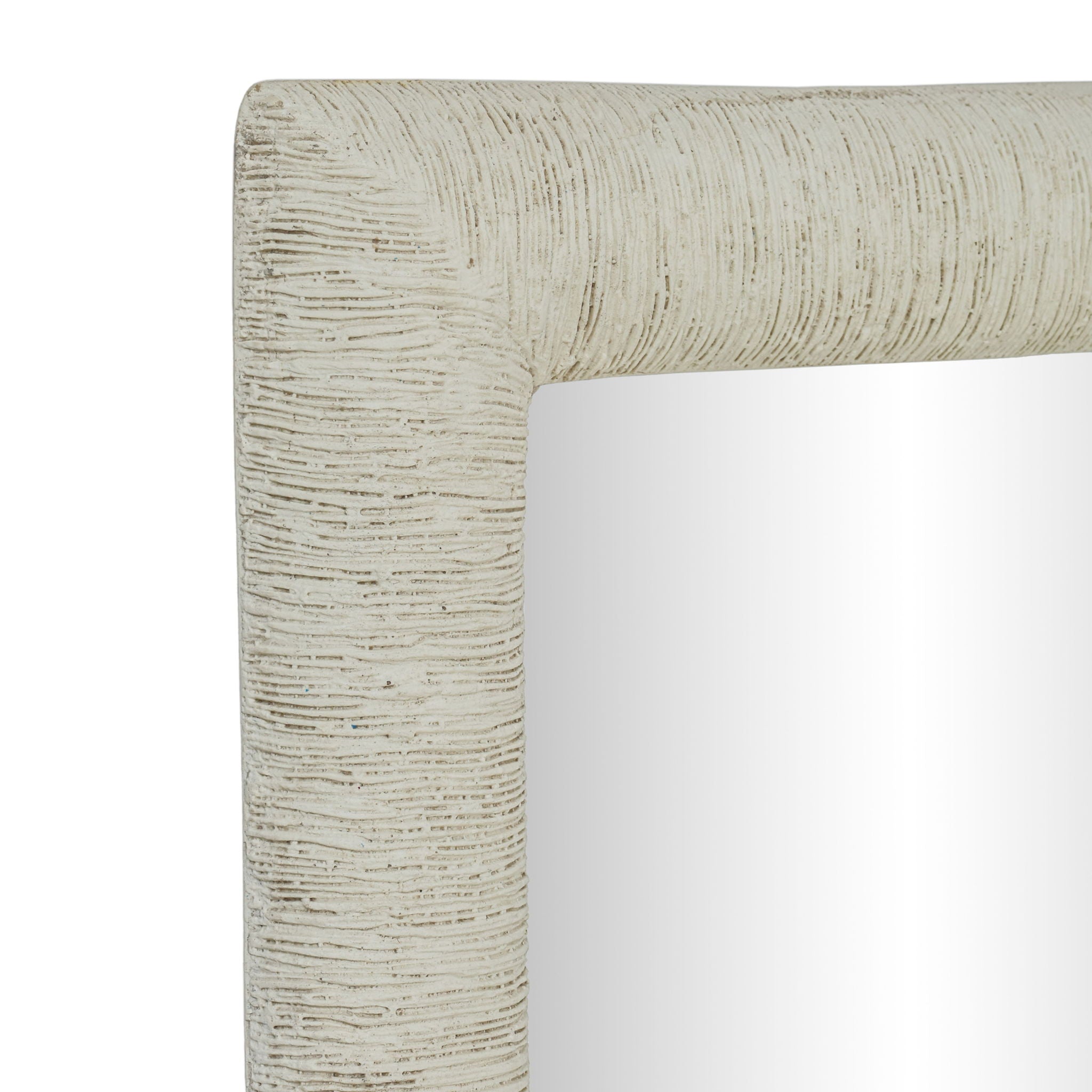 Orpheus - 34" x 47" Ribbed Rectangular Wall Mirror - Faux Stone