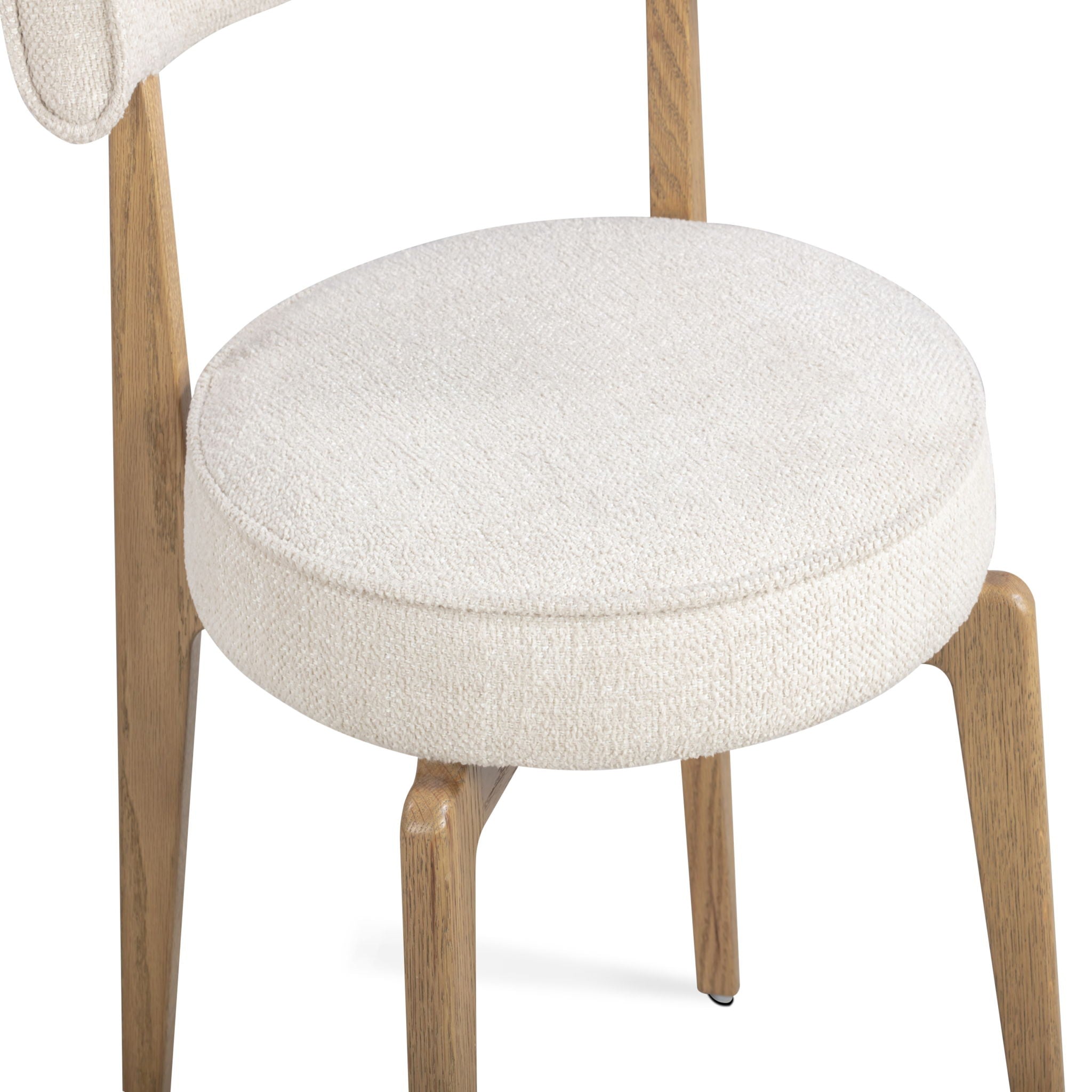 Nikita - Fabric Dining Chair - Cream