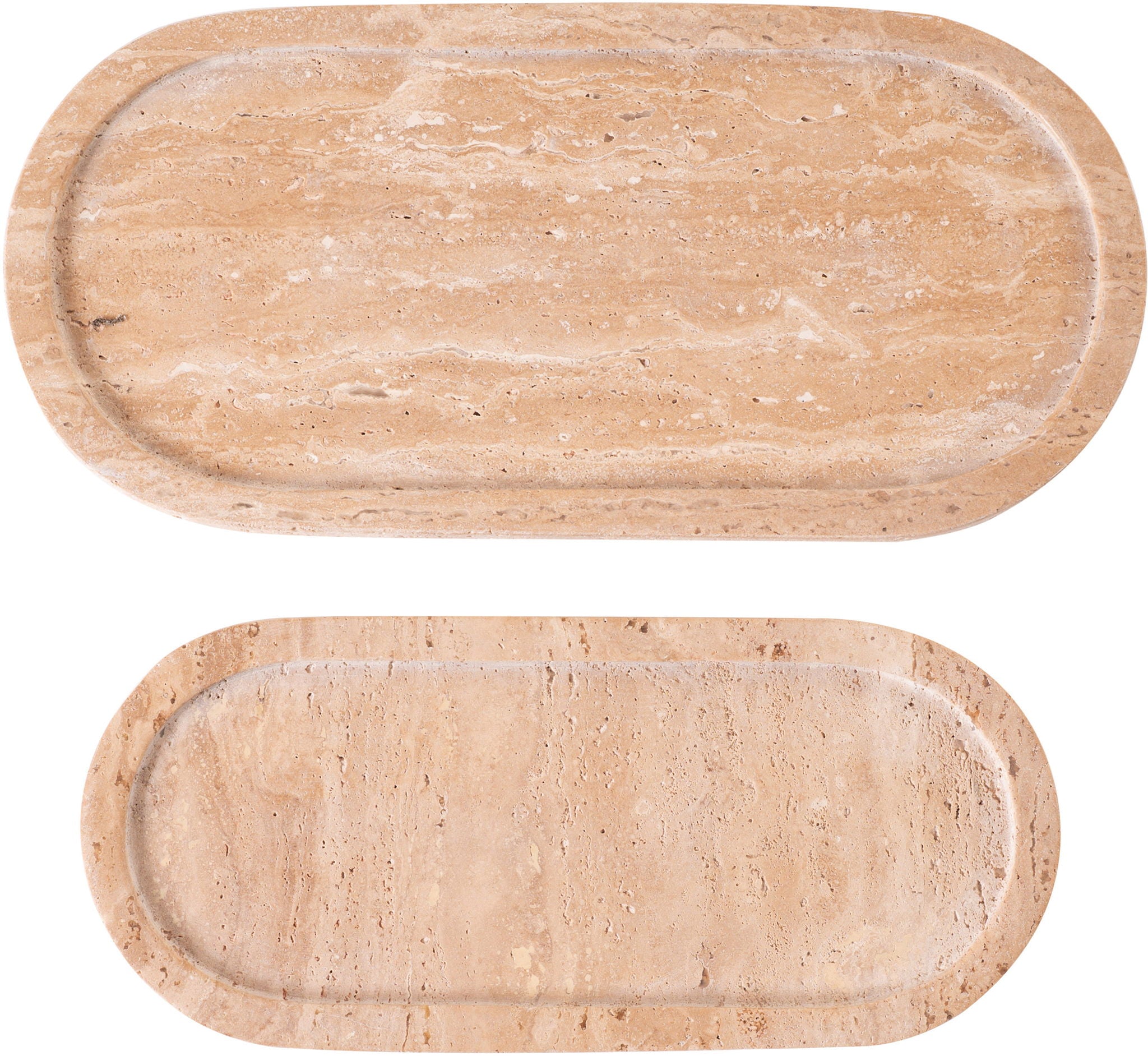 Vanta - Tray (Set of 2) - Travertine