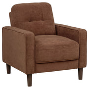 Heather - Track Arm Tufted Accent Chair - Rust