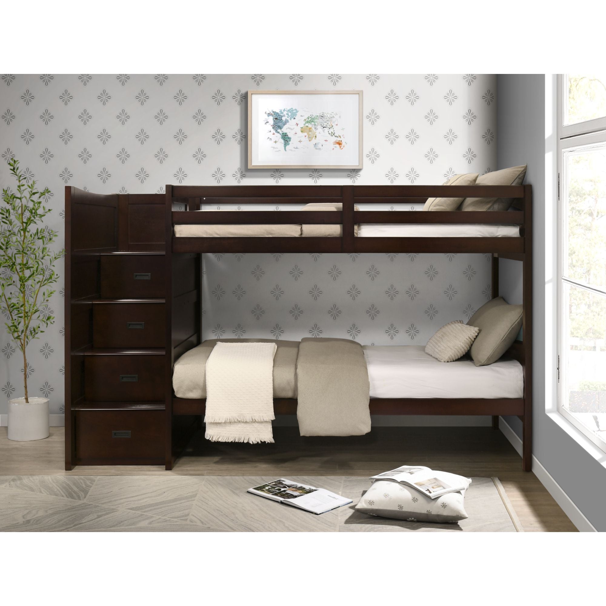 Sami - Step Bunk With Left Headboard