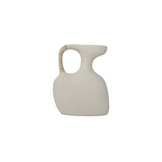 Vila - 13" Sculptural Vessel - Cream / White
