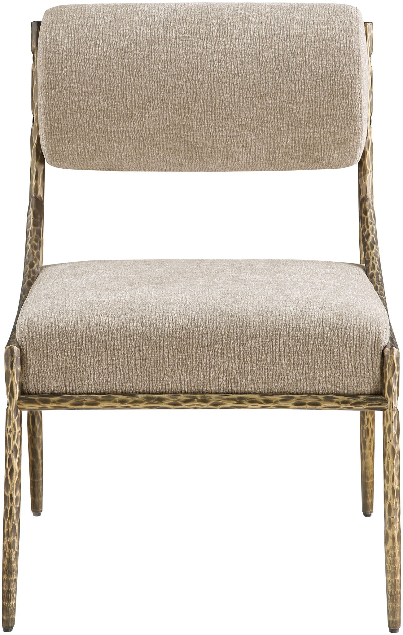 Bastille - Upholstered Dining Side Chair (Set of 2) - Brass Frame