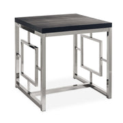 Ezra - 24" End Table - Chrome