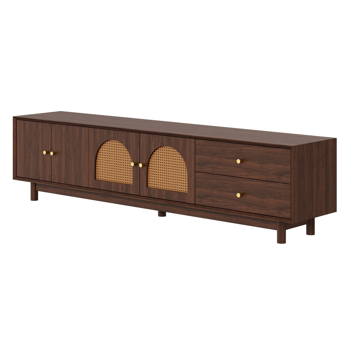 TV Stand With For 85" TVs - Walnut