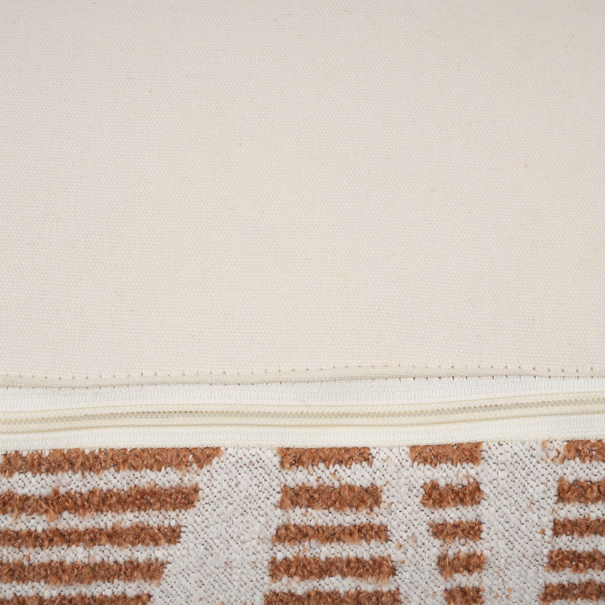 Ember - Woven Pouf - Cream / Natural