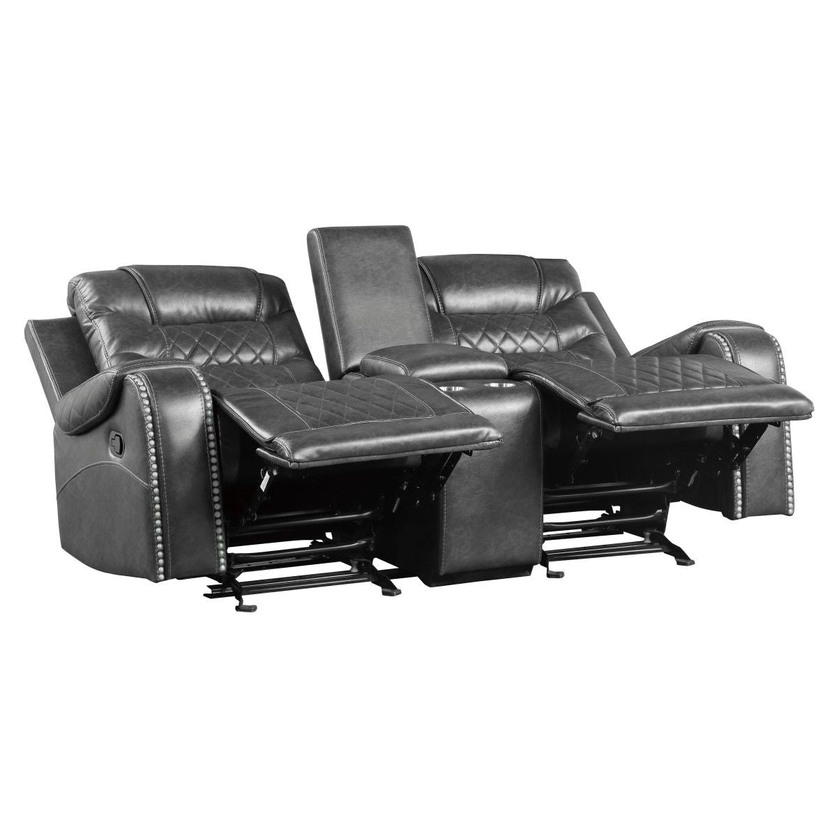 Putnam - Power Double Reclining Loveseat With Center Console, Receptacles And USB Ports