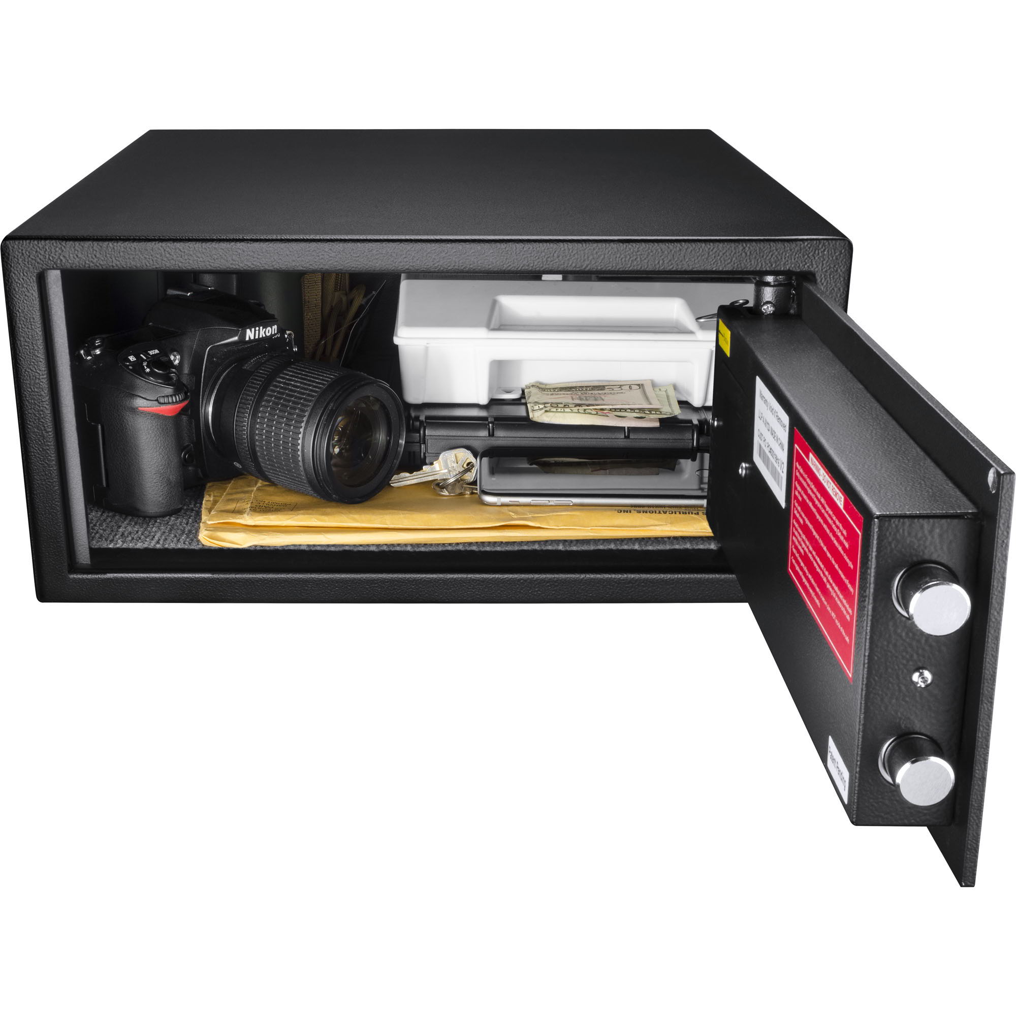 0 79 Cu Ft Biometric Security Safe - Black