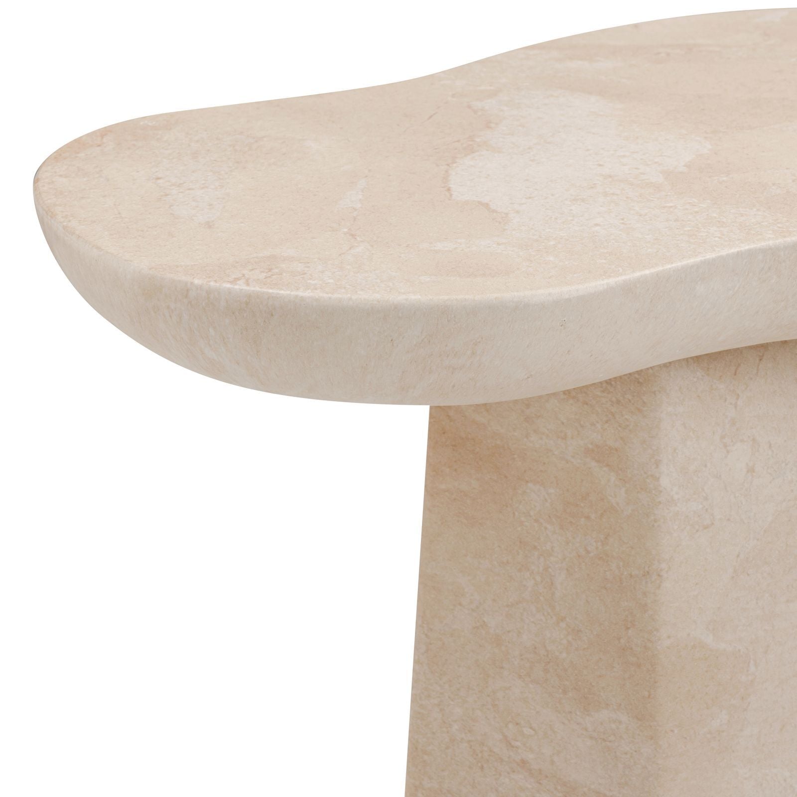 Zaya - Faux Marble Side Table - Rose