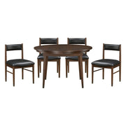 Clive - 5 Piece Dining Room Set (Table & 4 Side Chairs) - Black / Cherry