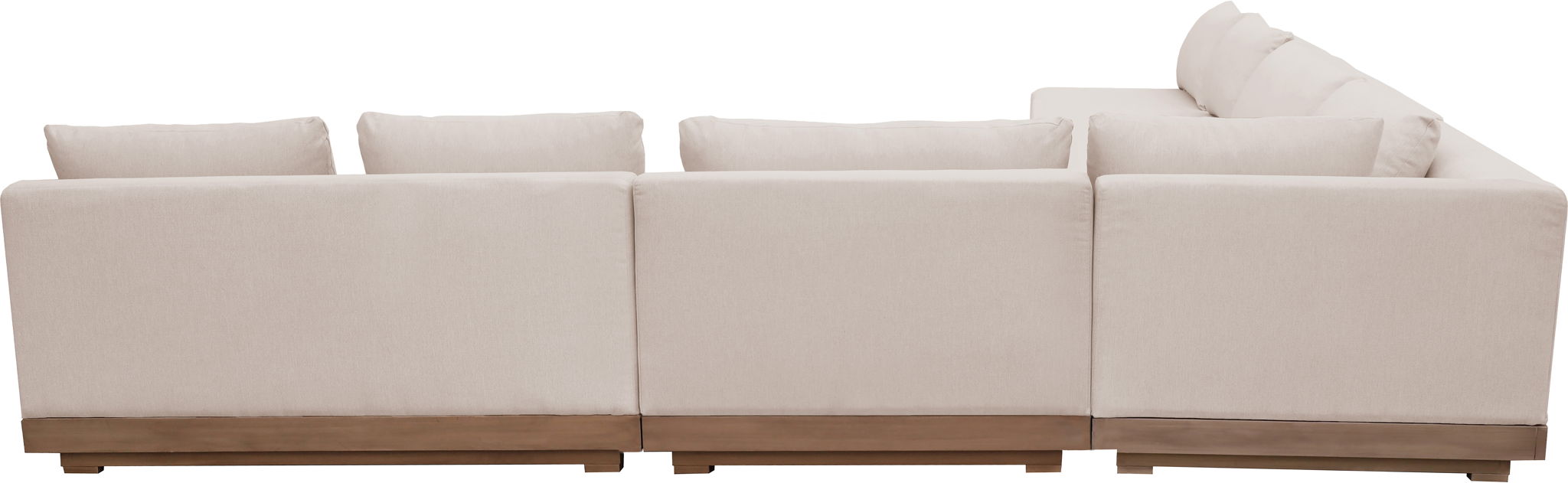 Solace - Olefin 5 Piece Outdoor Patio Modular Sectional