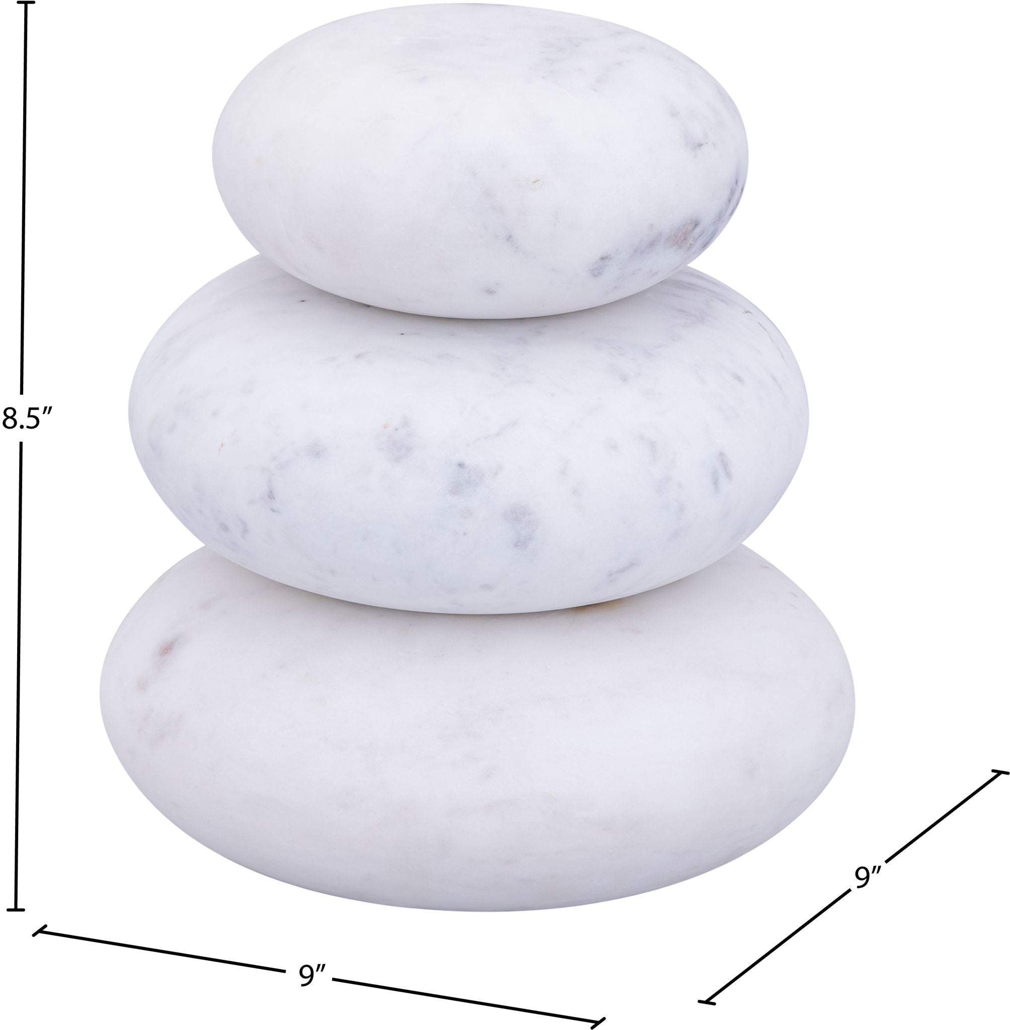 Pumpkin - 3 Piece Marble Decorative Object