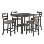 Sharon - 5 Piece Pack Counter Height Set - Gray