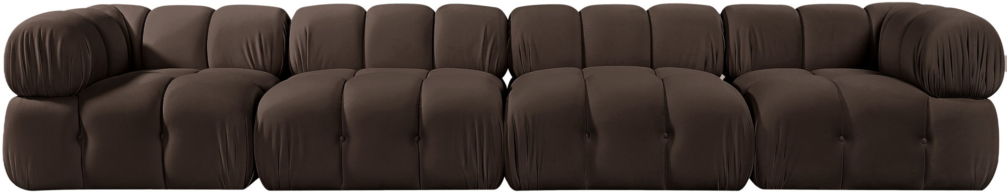 Orin - Fabric Velvet 4 Piece Modular Sofa