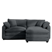 Modular Oversized Cushion Sofa With Ottoman, Low Back, Deep Seating Sofa Set