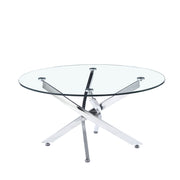 Round Table With Angular Slanted Legs