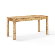 Berri - Burl 3-Drawer Work Desk - Natural
