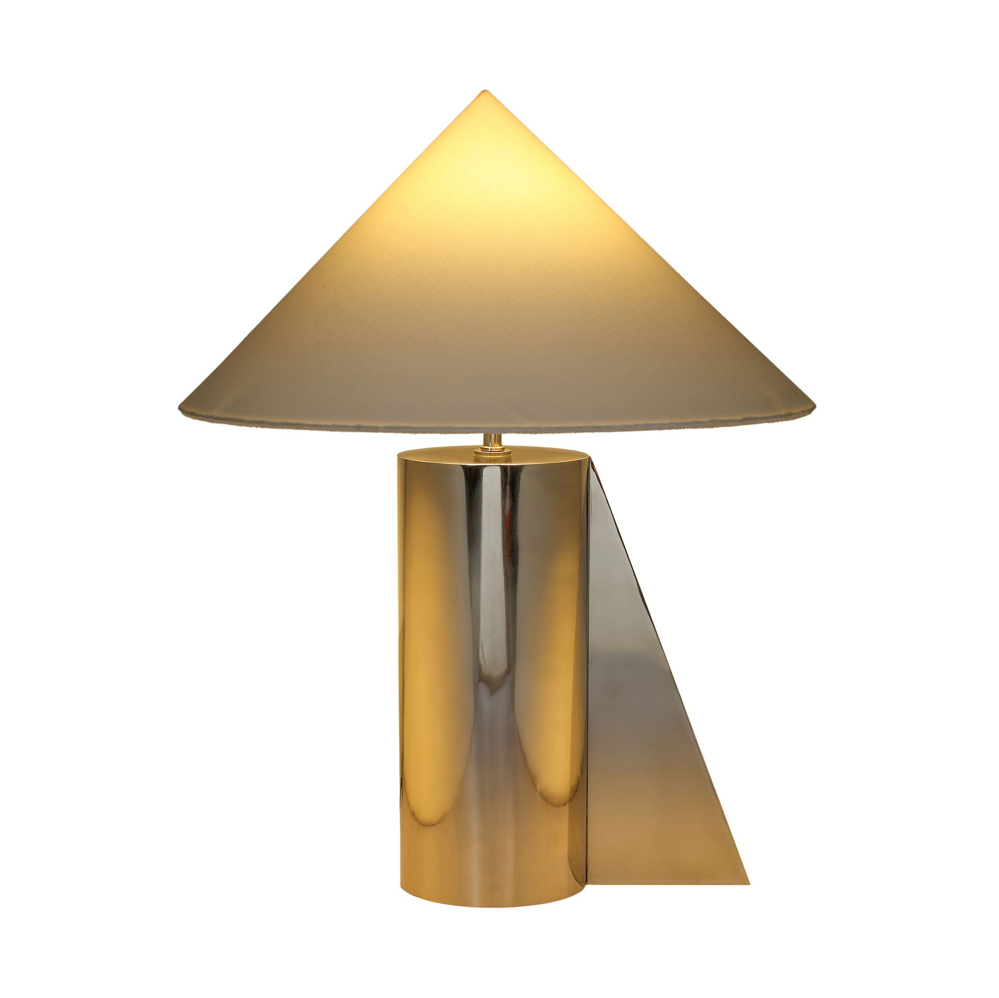 Geo - Angled Table Lamp - Chrome