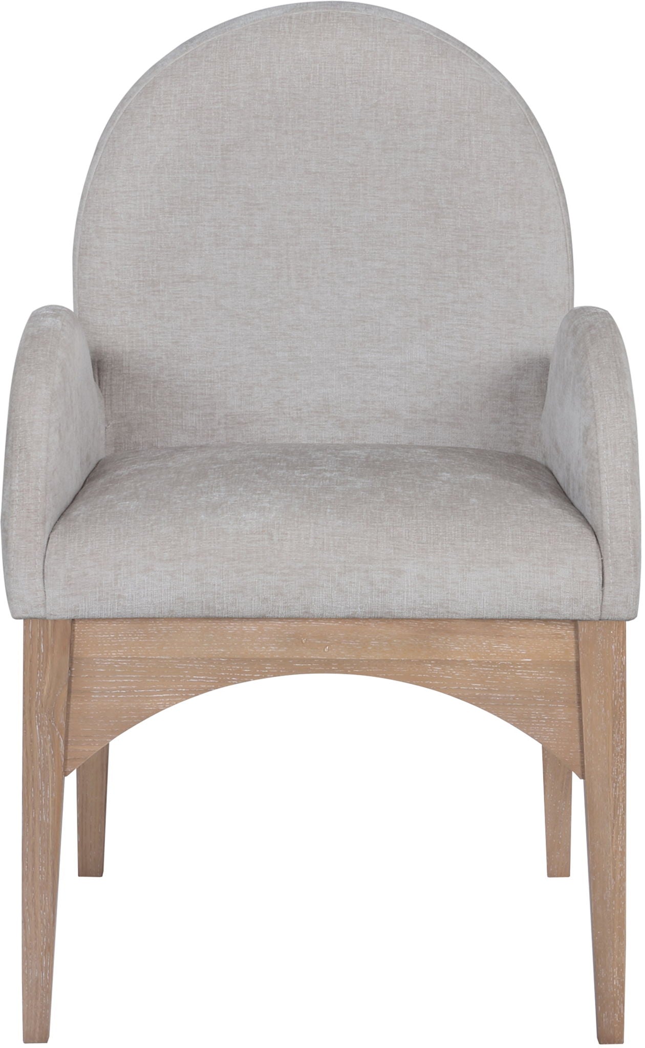 Waldorf - Chenille Dining Arm Chair With Natural Legs