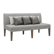 Gramercy - Upholstered Dining Settee - Dark Brown