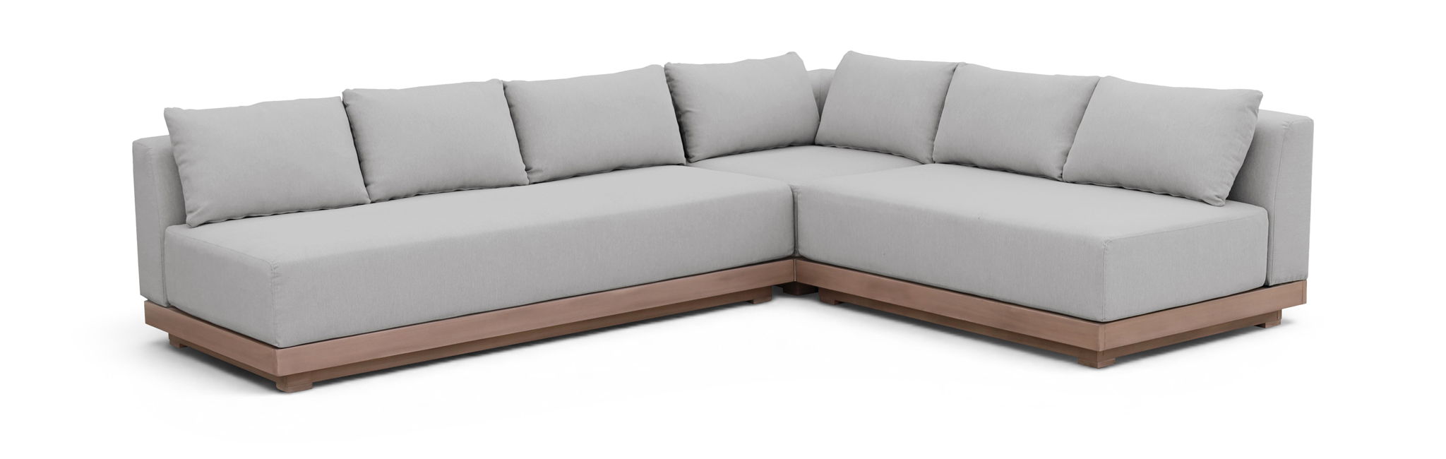 Solace - Olefin Performance Fabric 3 Piece Outdoor Patio Modular Sectional (Sofa, Loveseat & Corner Chair)