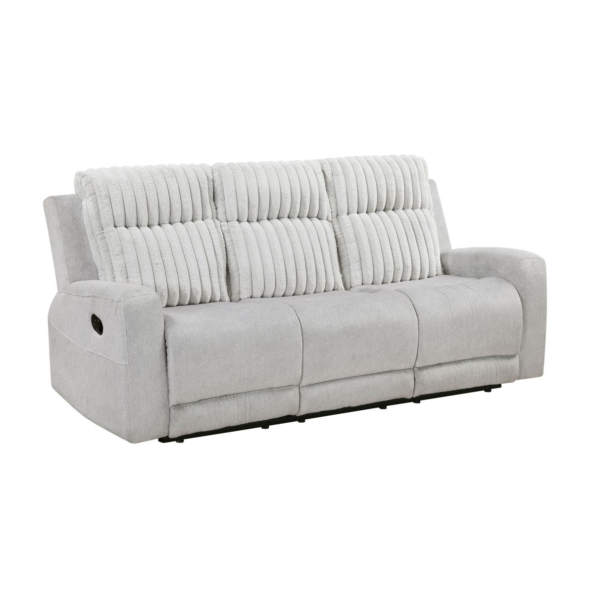 Benton - Double Reclining Sofa - Light Gray