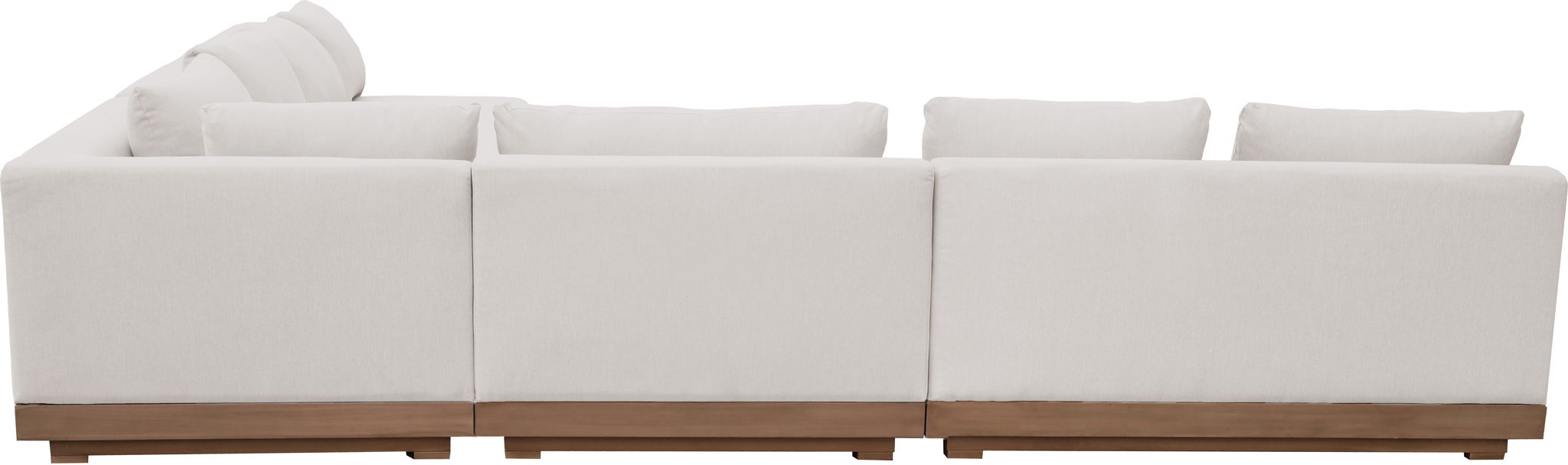 Solace - Olefin Performance Fabric 4 Piece Outdoor Patio Modular Sectional