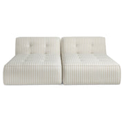 Sunseeker - 2 Piece Outdoor Sun Lounger - Brown Stripe