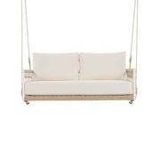 Outdoor Swing Sofa With Soft Cushions For Patio - Beige