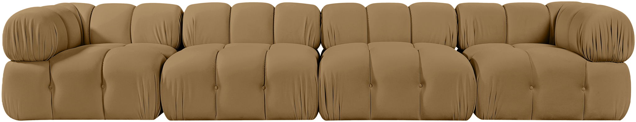 Orin - Fabric Velvet 4 Piece Modular Sofa
