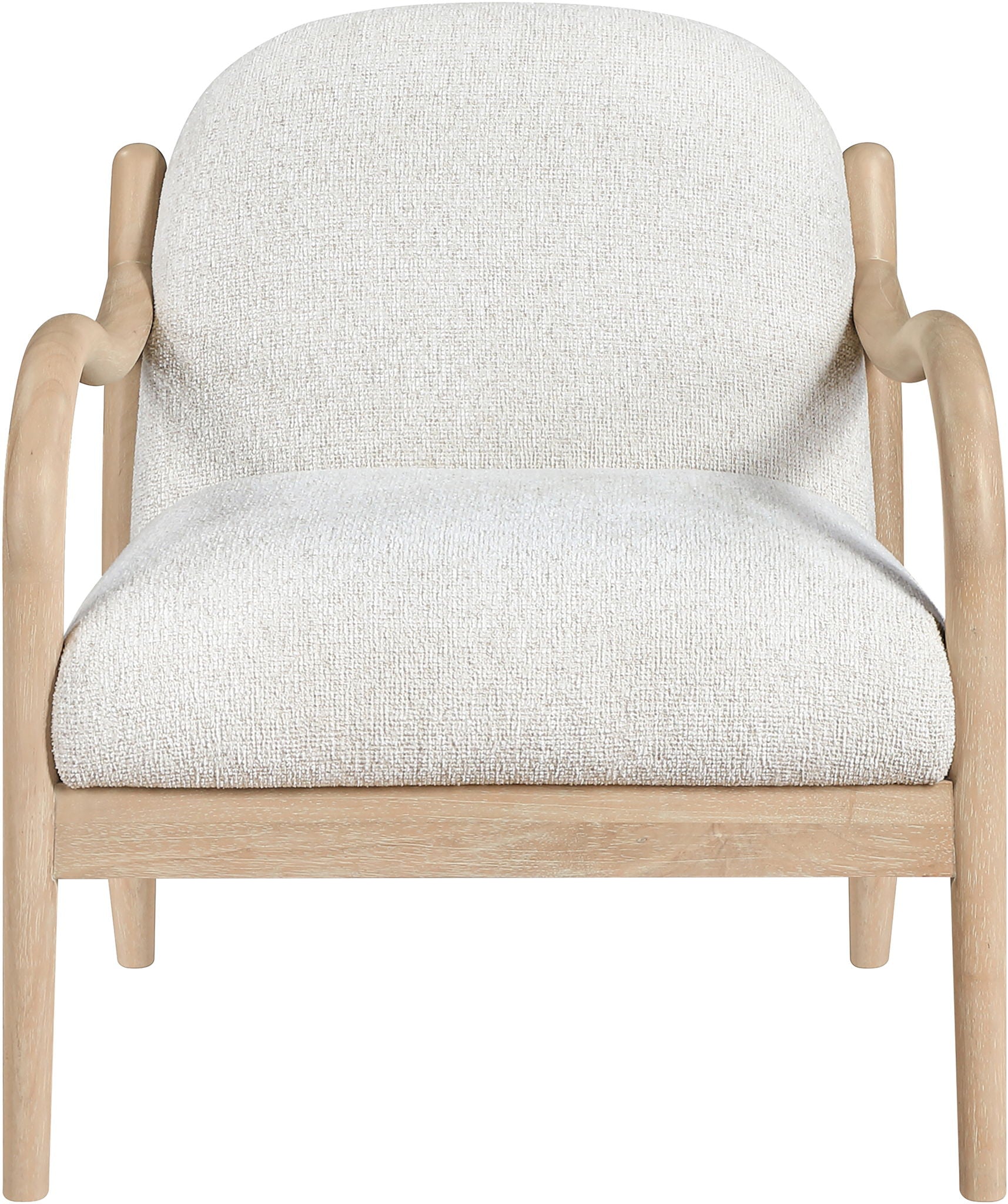 Helmsley - Performance Fabric Upholstered Accent Chair - Cream / Natural