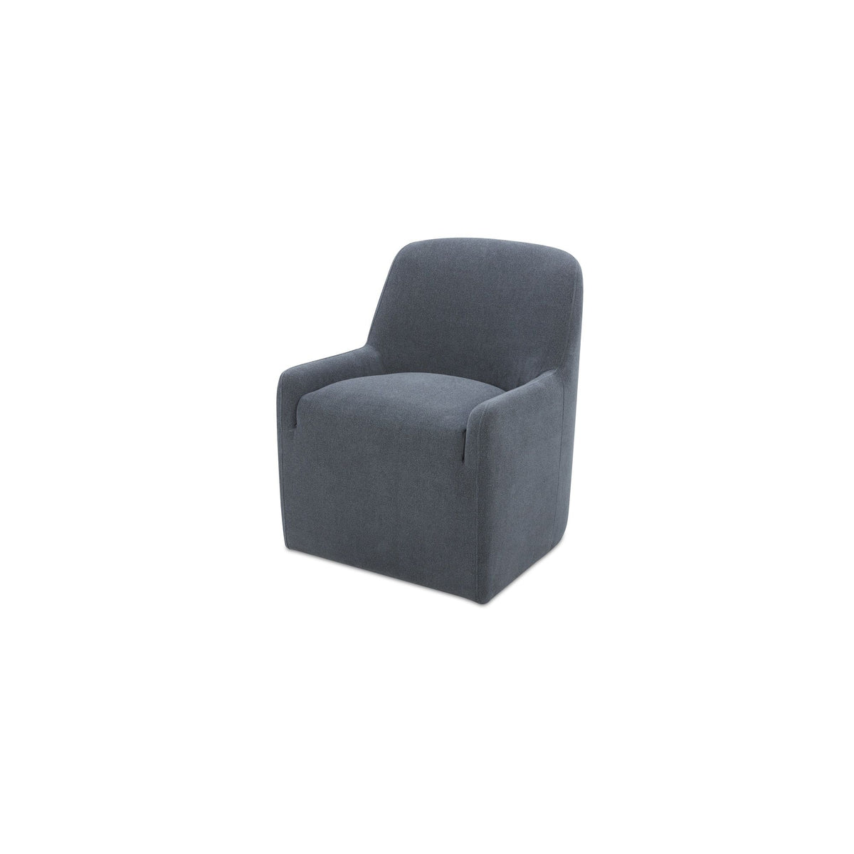Maisie - Rolling Dining Chair - Slate Blue