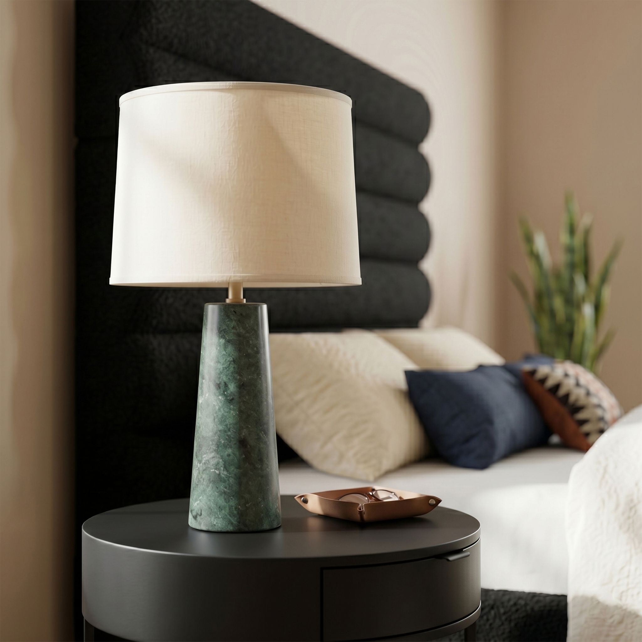 Dolomia - Base And Linen Textured Fabric Shade Table Lamp