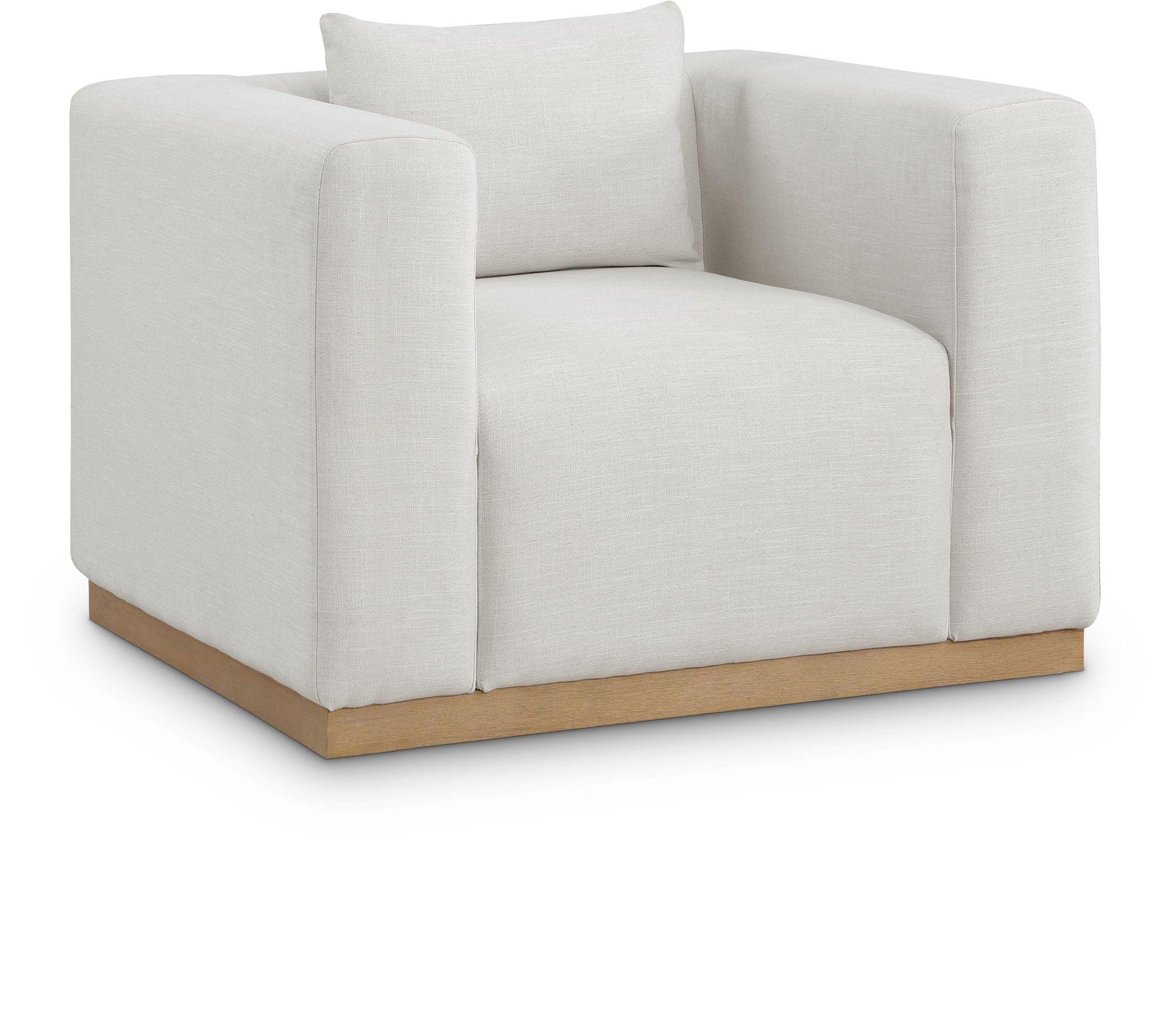Alfie - Linen Textured Fabic Chair
