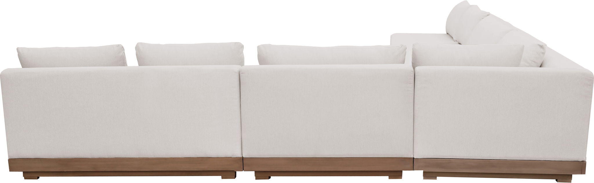Solace - Olefin 5 Piece Outdoor Patio Modular Sectional